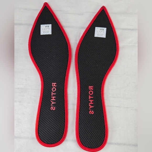 Rothy's Ballet Flats Pointed Toe Bright Red Women's Size 8 - Picture 13 of 14